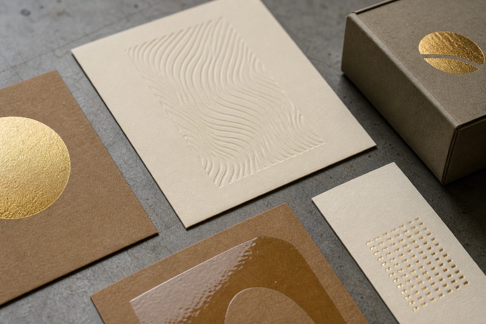 Print finishing samples